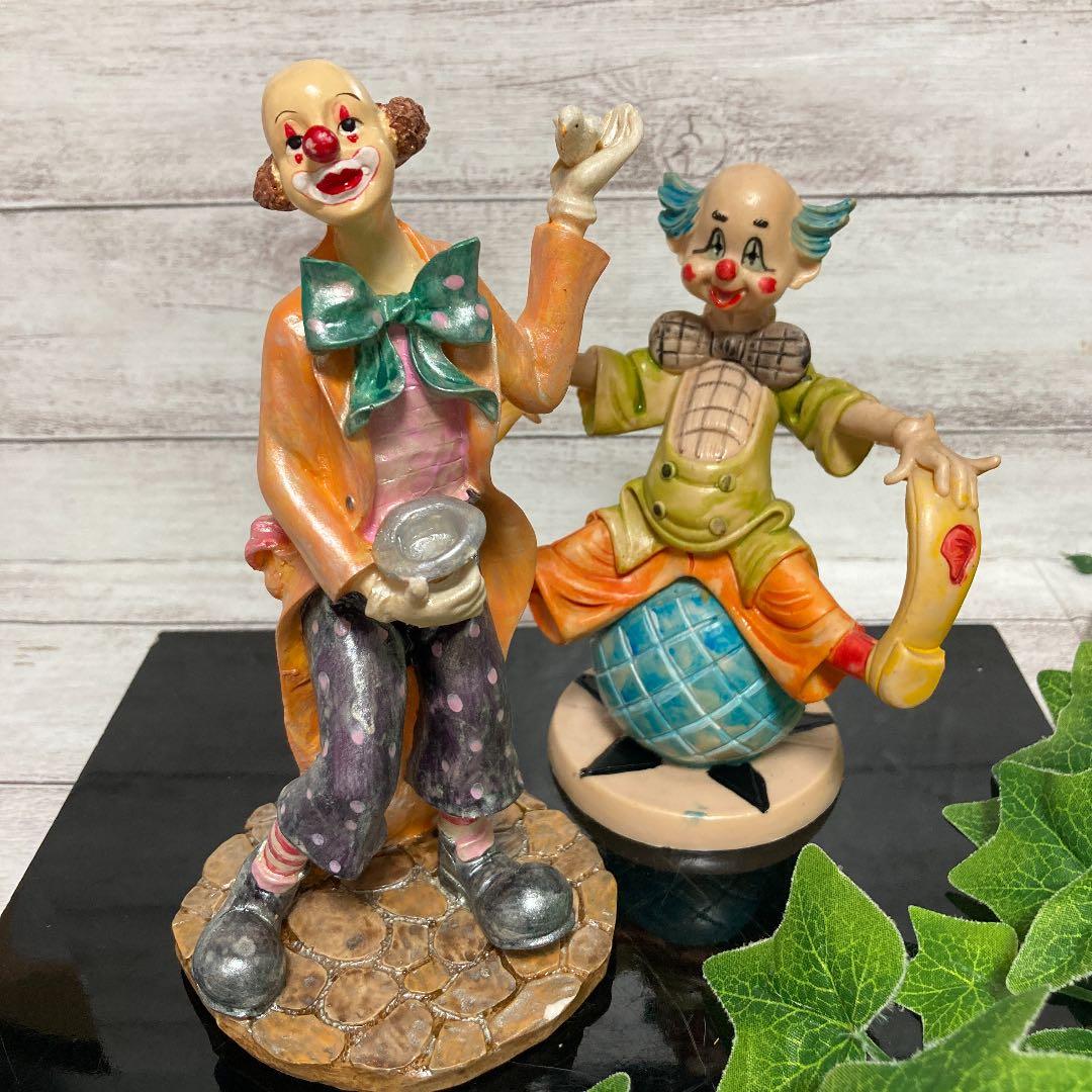 イタリア製 樹脂 ピエロ人形 置物 オブジェ インテリア コレクション