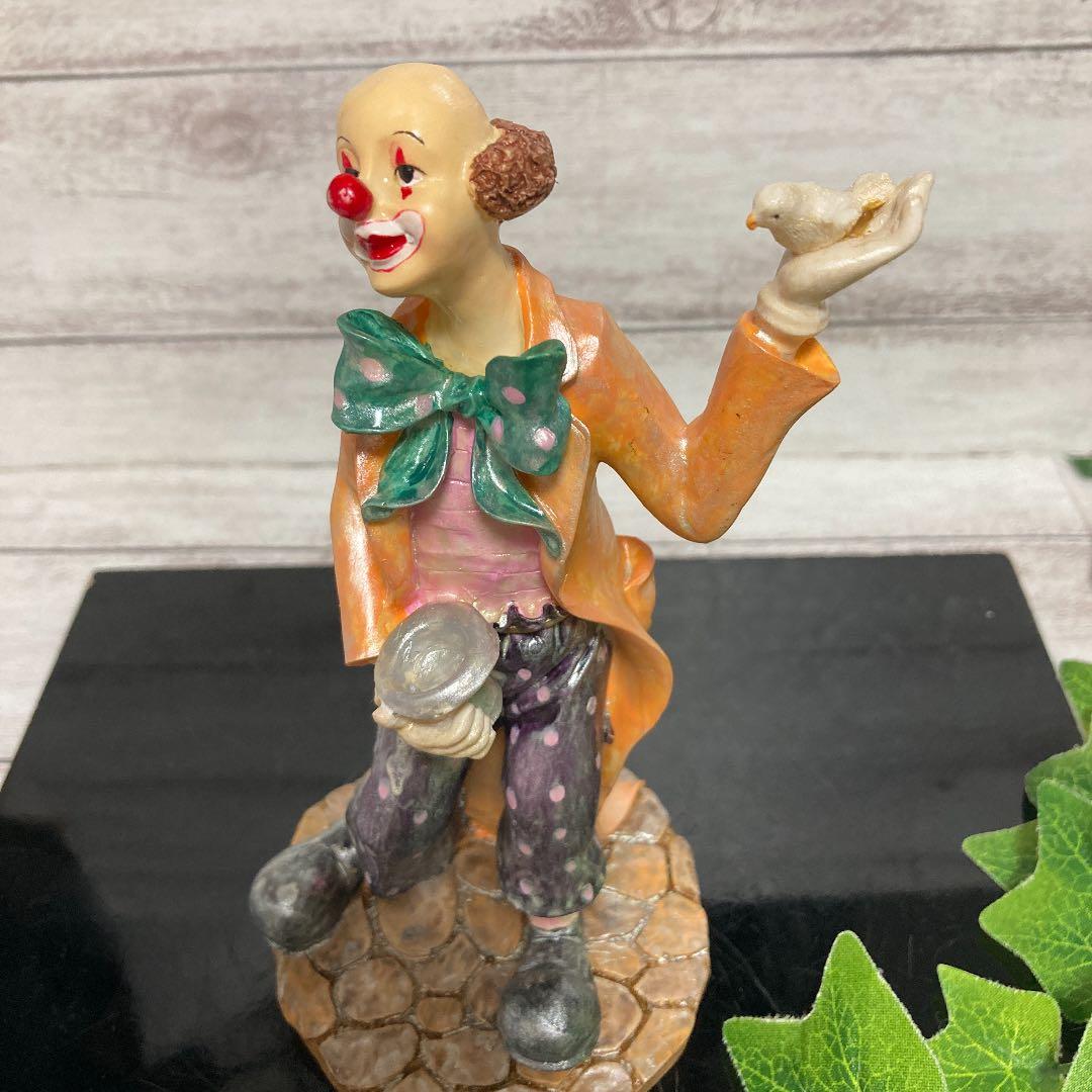 イタリア製 樹脂 ピエロ人形 置物 オブジェ インテリア コレクション