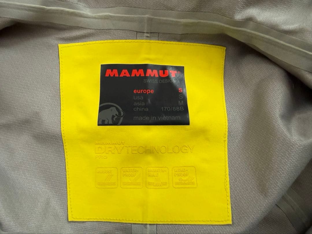 MAMMUT バックカントリーウェアSサイズ