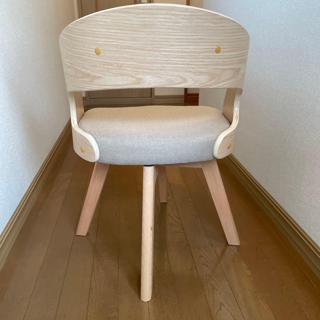 お値下げ！食卓椅子 デザインチェア　和風　回転式