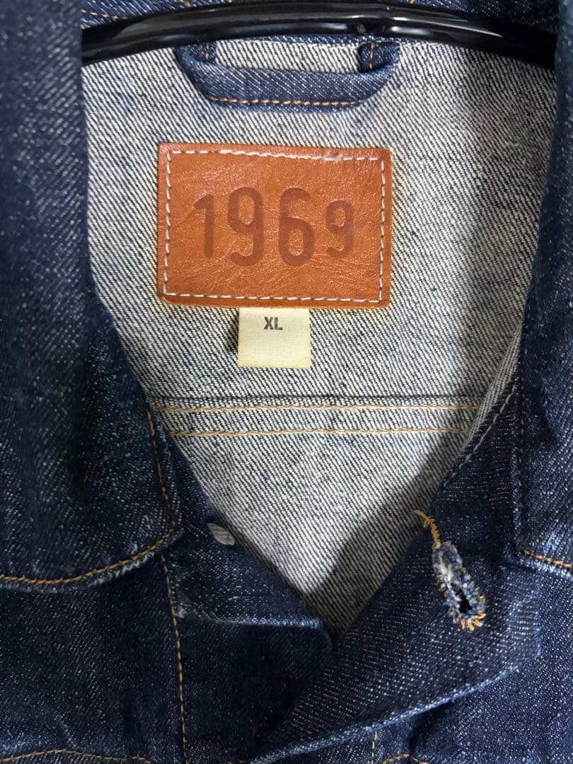 GAP 1969 デニムセットアップ　濃紺　レザーパッチ