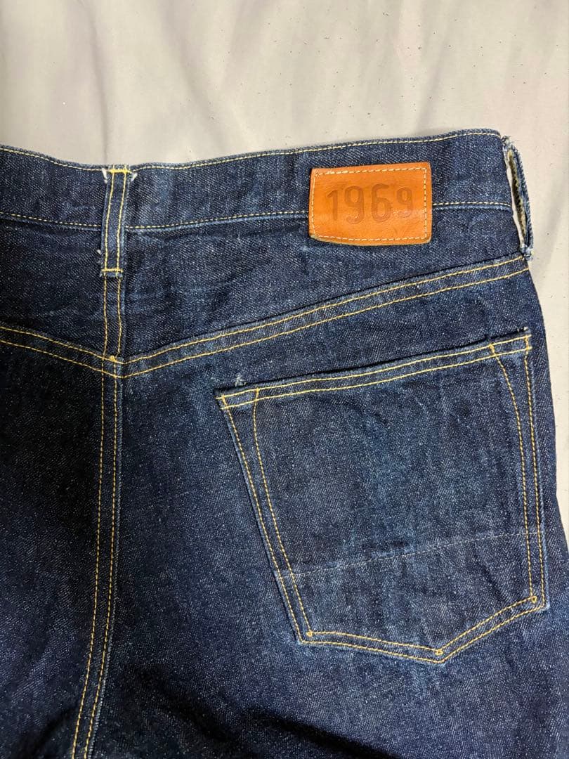 GAP 1969 デニムセットアップ　濃紺　レザーパッチ