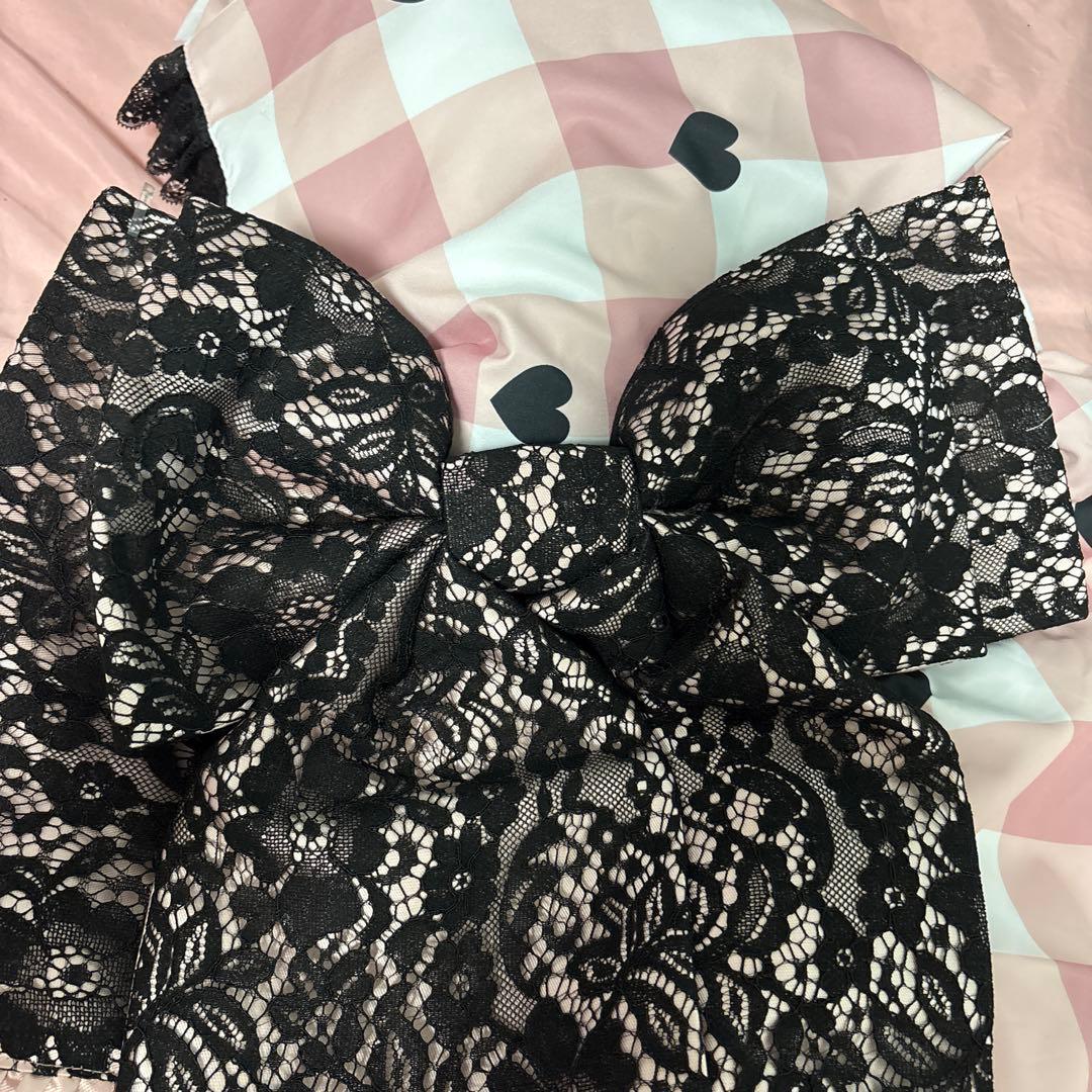 夢展望　【舞々悪魔】ビッグギンガムセットアップ浴衣　dearmylove