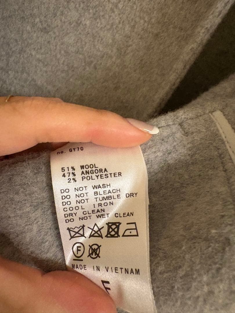 DeuximeClasses・ドゥーズィエムクラス・ウールアンゴラ リバーコート