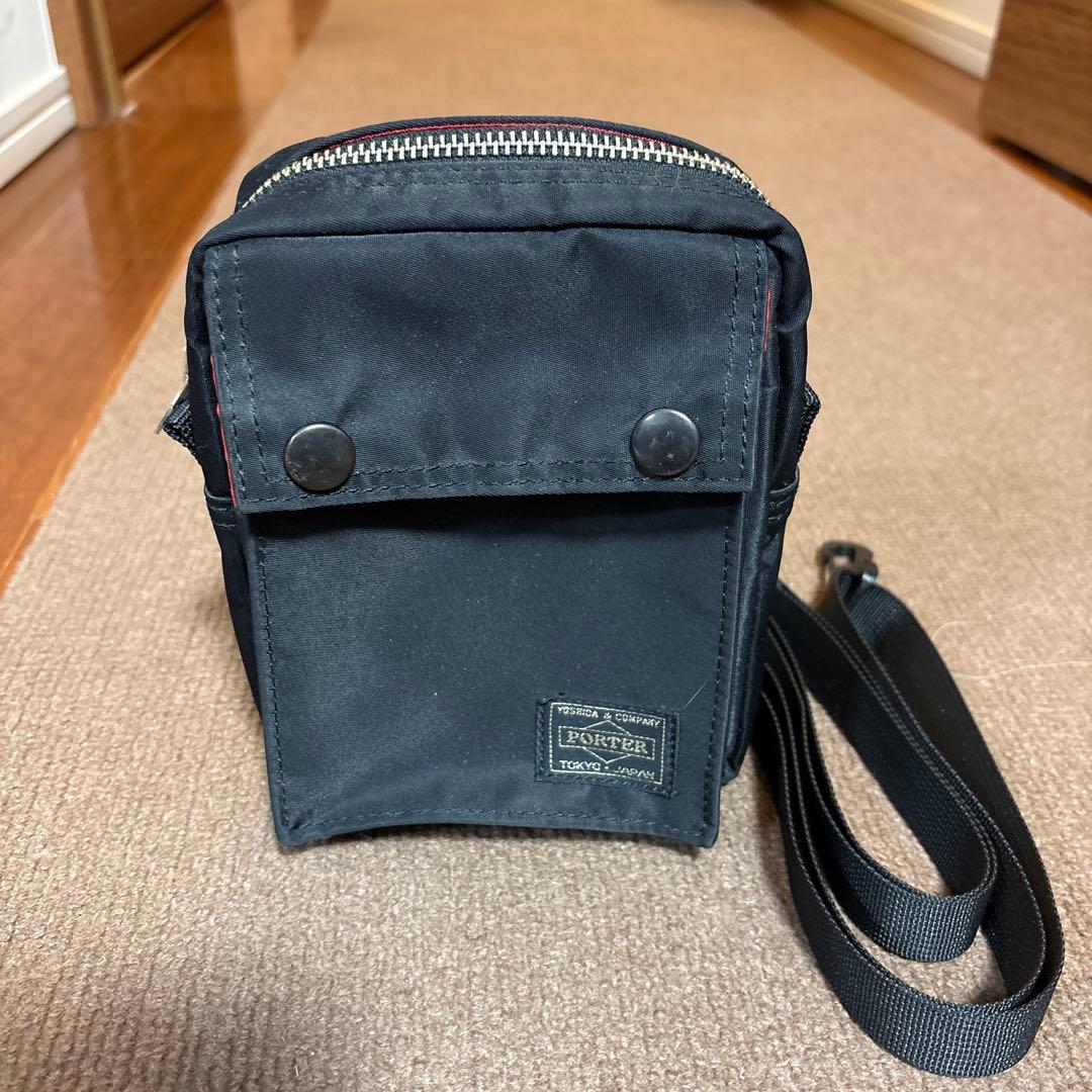 美品 PORTER L-fine ポーターエルファイン 黒 ショルダーバッグ - メルカリ