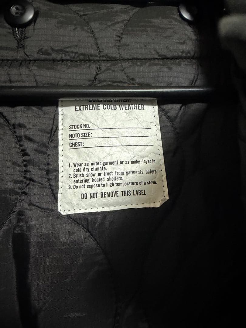 ビッグシルエット M-65 ライナー付　モッズコート　ブラック