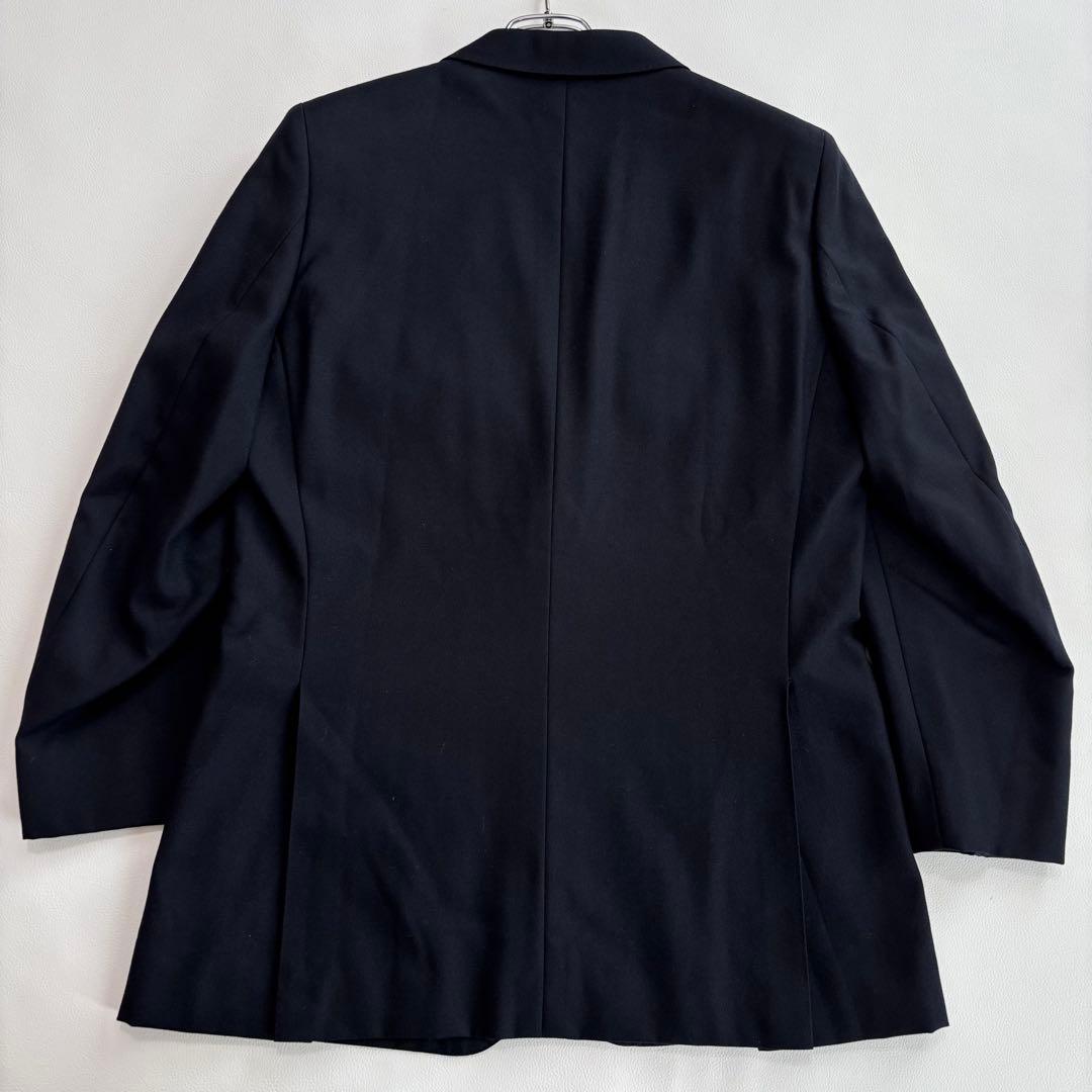 バーバリー[銀ボタンXLサイズ]テーラードジャケット 紺ブレ 裏地