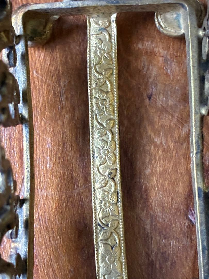 フランス アンティーク オルモル 香水瓶 ホルダー 真鍮 エンジェル