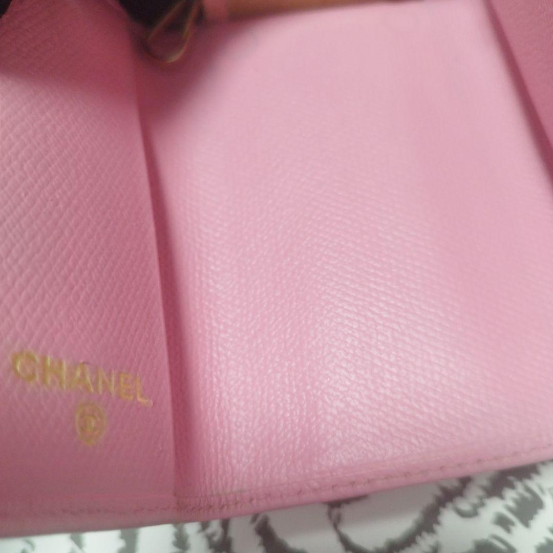 CHANEL ピンク レザー キーケース