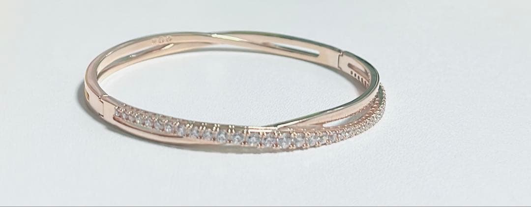 シルバー ステンレススチール バングル