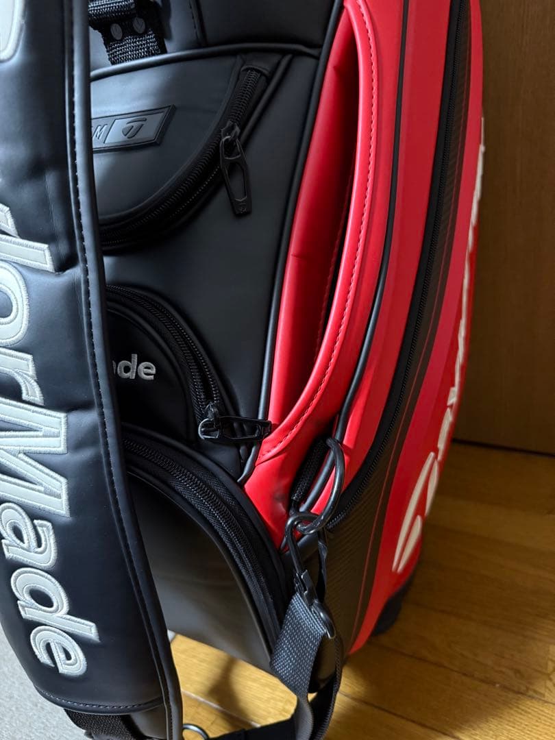 テーラーメイド　ステルス3点式ベルト　キャディバッグ　レインカバー付き