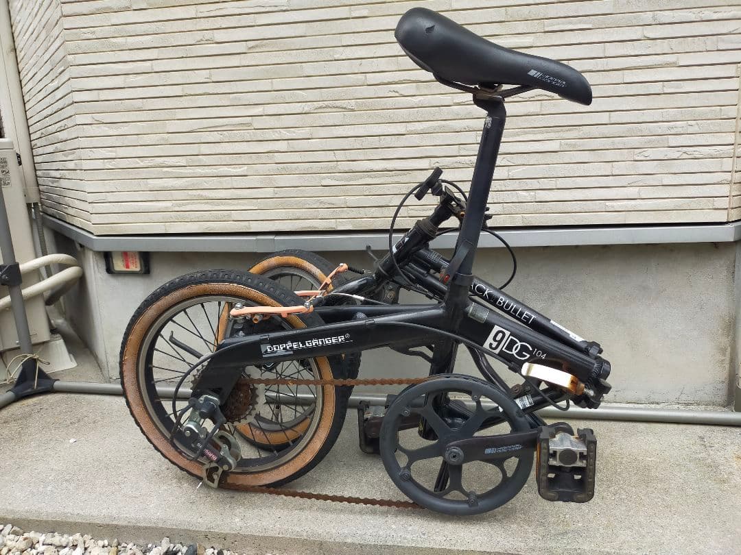 DOPPELGANGER 16インチ 折り畳み自転車 BLACK BULLET