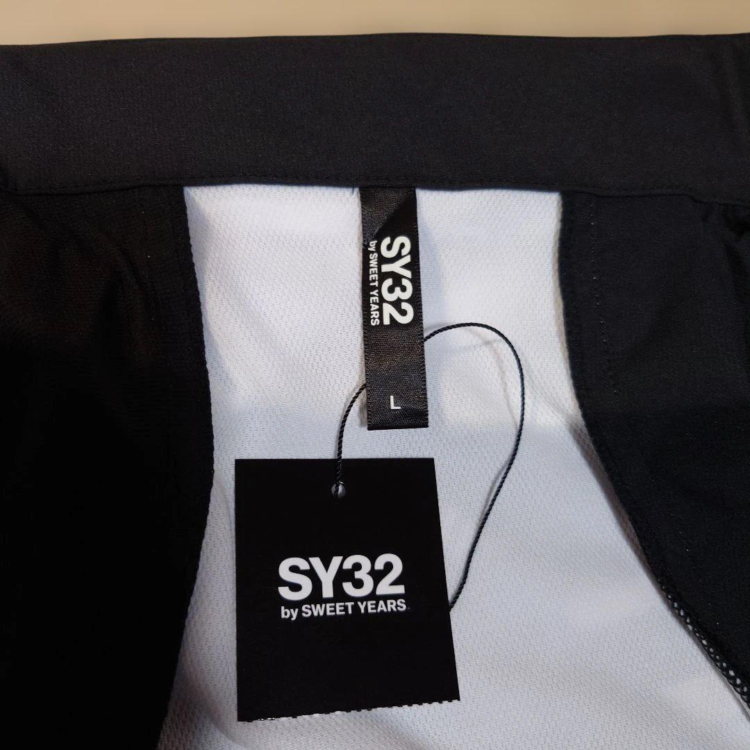 SY32：メンズ：Lサイズ：フルジップ　トレーニングジャケット：黒