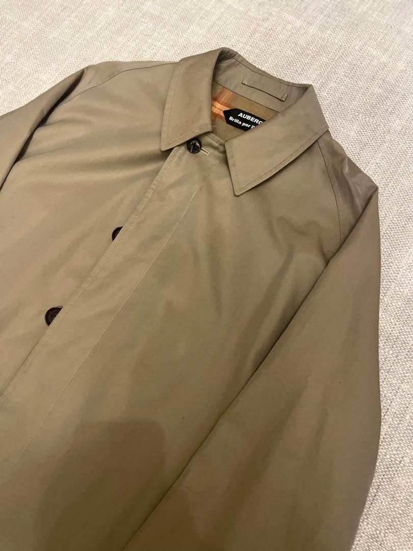 オーベルジュ×ブリッラ⭐️ステンカラーコート⭐️38⭐️ベージュ玉虫ソラーロ　完売品