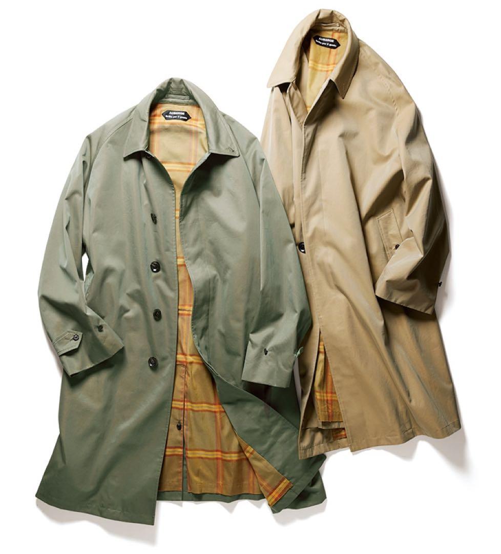 オーベルジュ×ブリッラ⭐️ステンカラーコート⭐️38⭐️ベージュ玉虫ソラーロ　完売品