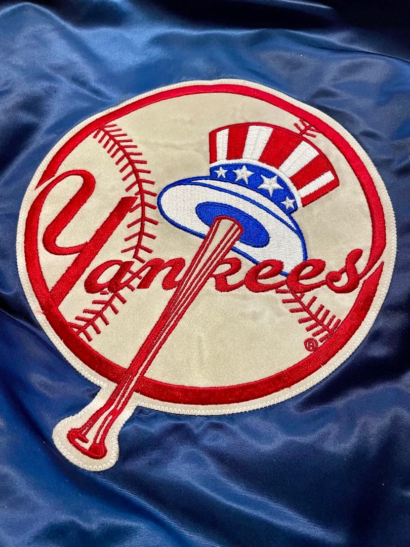 【希少XL】STARTER×MLB ヤンキース スタジャン 90s 刺繍ロゴ