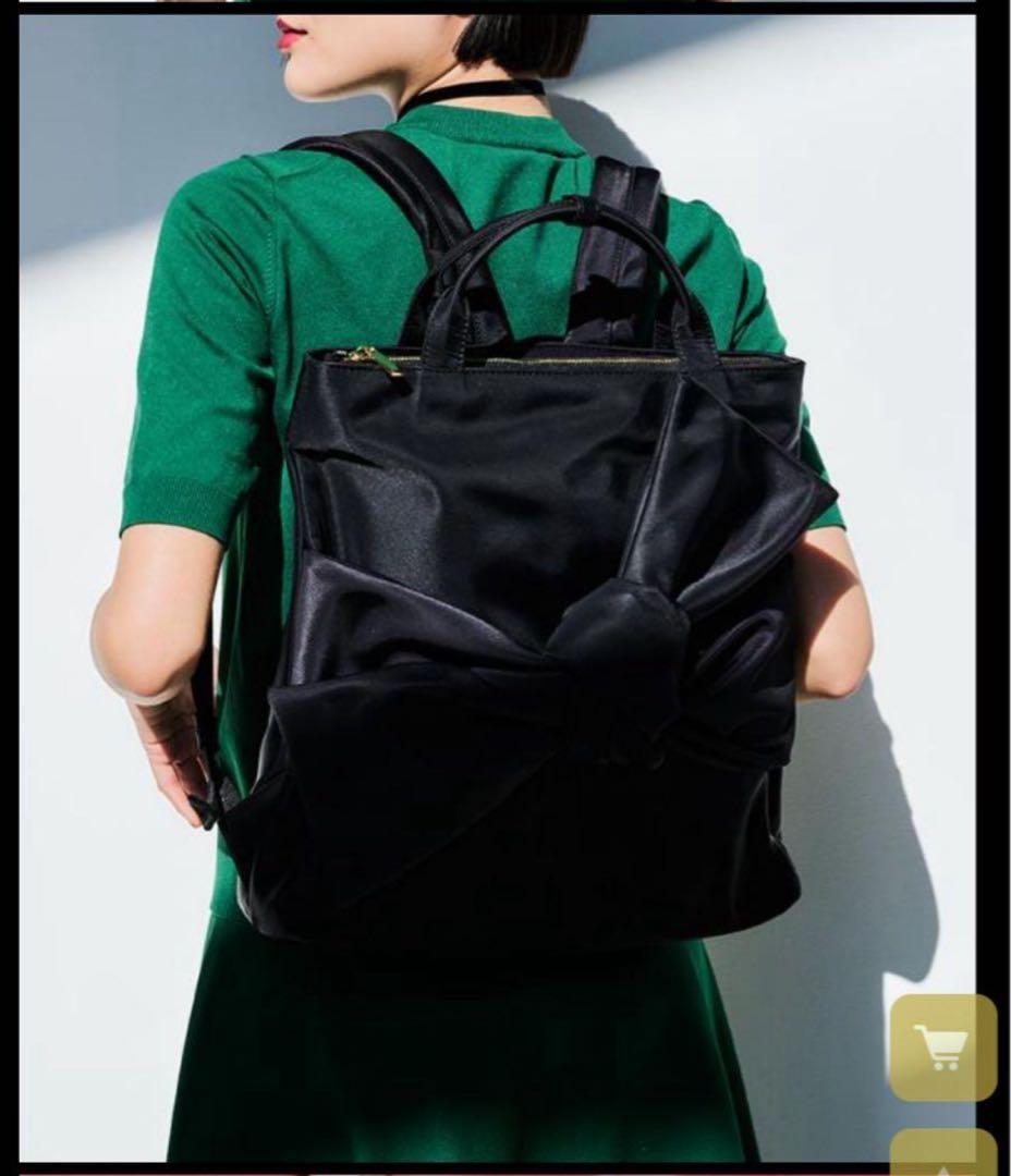 【完売品】JENNE 2way リボンリュック　黒・新品未使用