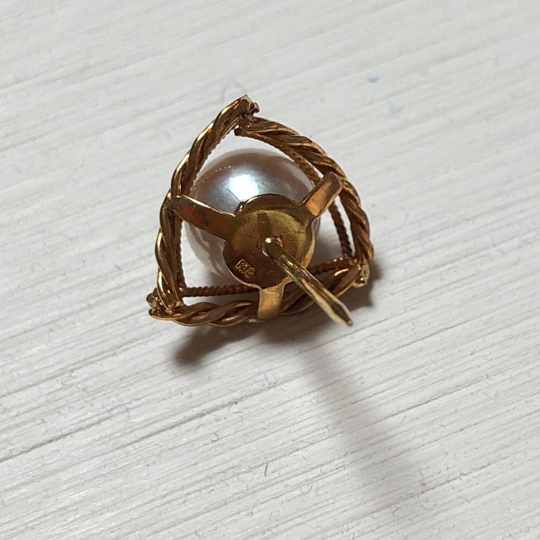 本真珠 タイタック K18 ネクタイピン - メルカリ