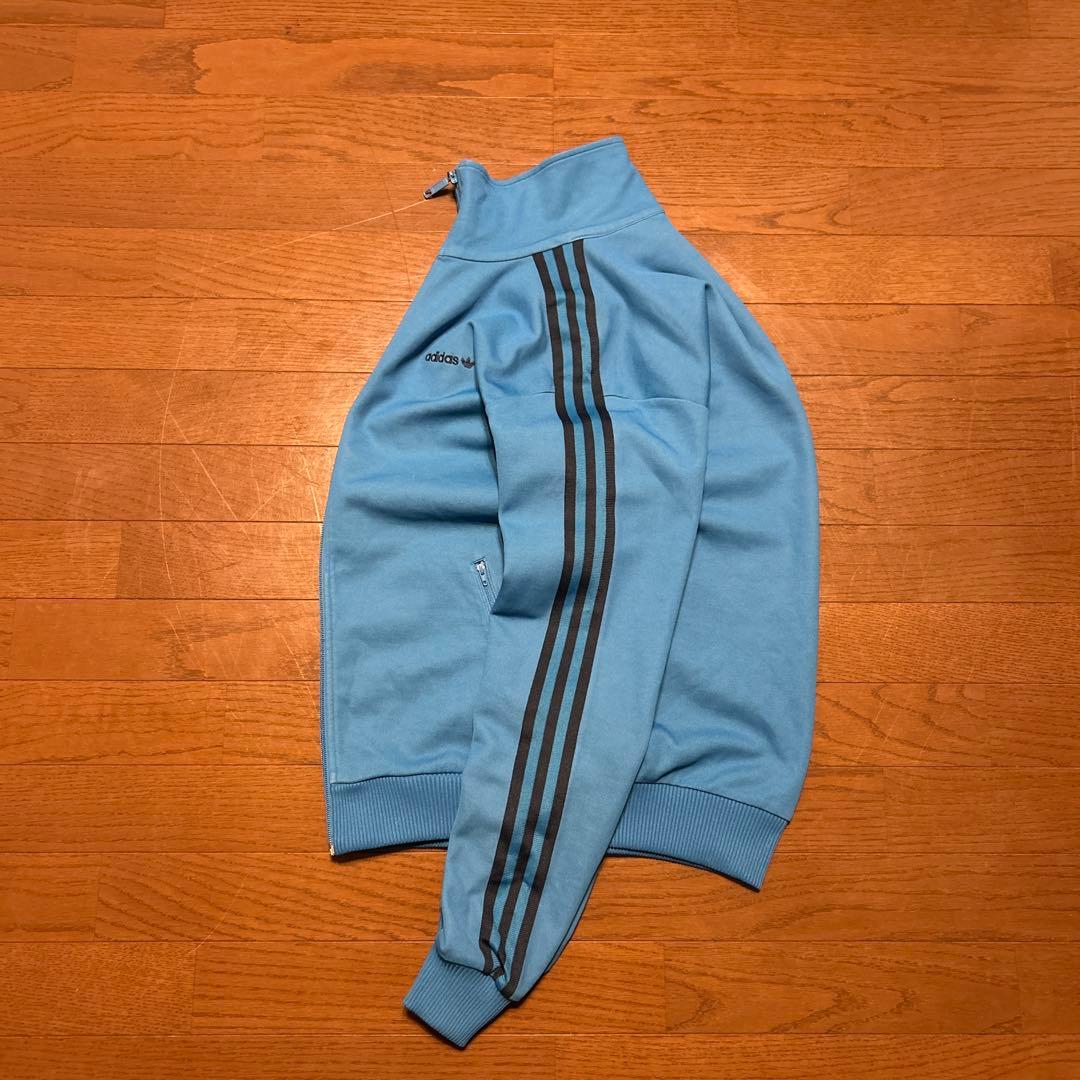 80s 90s old adidas トラックジャケット Lサイズ 水色