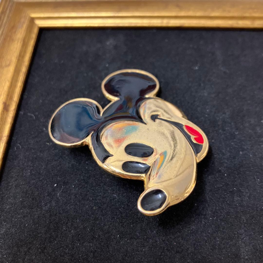 WDP レトロ ディズニー ミッキーマウス ヴィンテージブローチ ゴールド