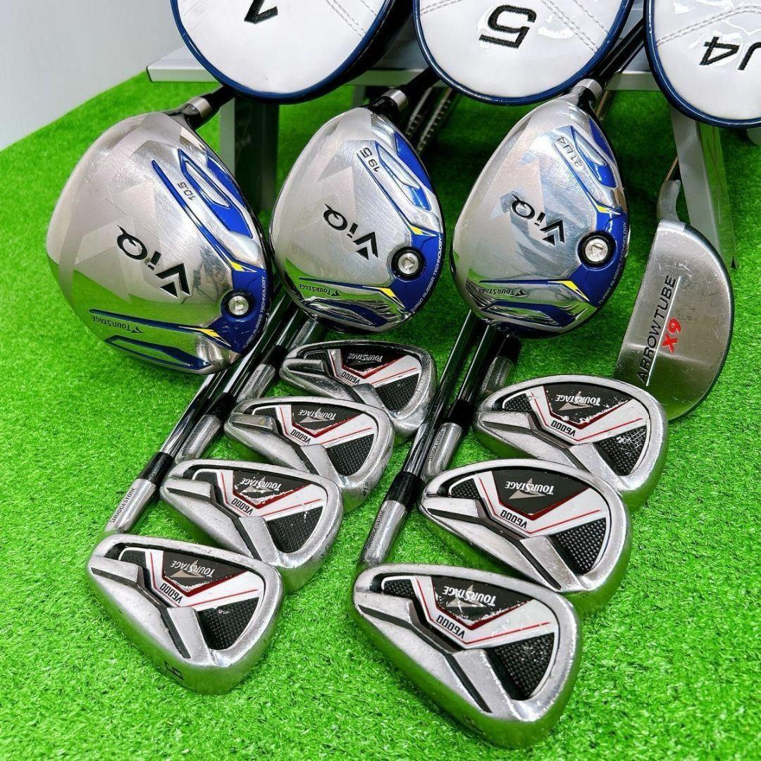 ツアーステージ VIQ 2023年 V6000 メンズクラブセット11本 初心者