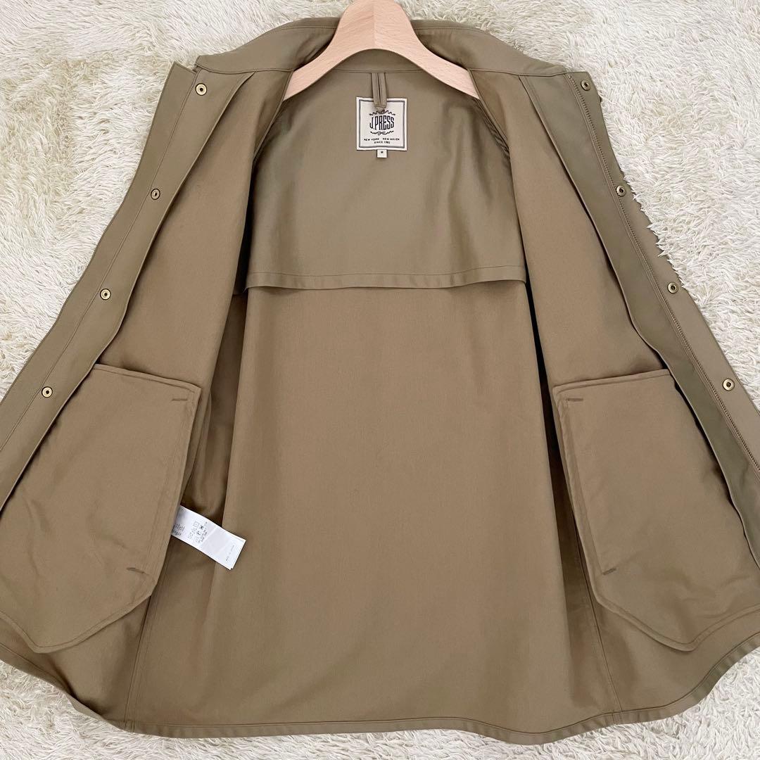 【未使用タグ付き】J.PRESS ステンカラーコート ショート ベージュ M