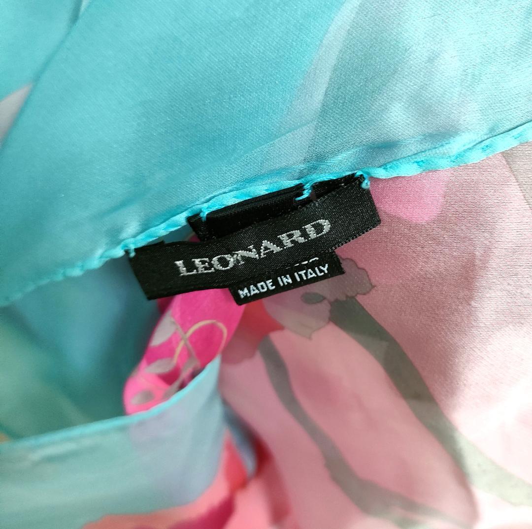 豪華　超大判　レオナール ストール スカーフ ショール　LEONARD パリ