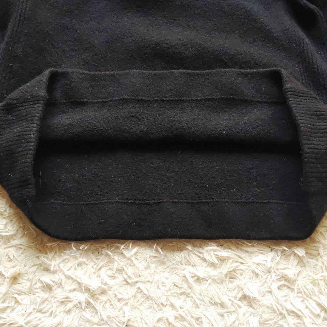 90s Ralph Lauren エンブレムロゴ 縮絨 ボタン ニット セーター