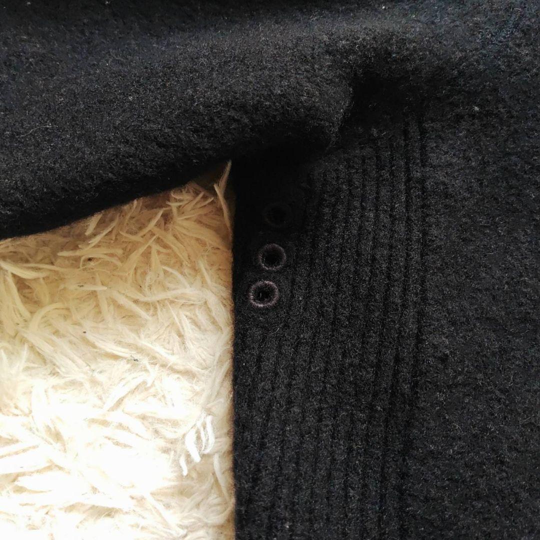 90s Ralph Lauren エンブレムロゴ 縮絨 ボタン ニット セーター