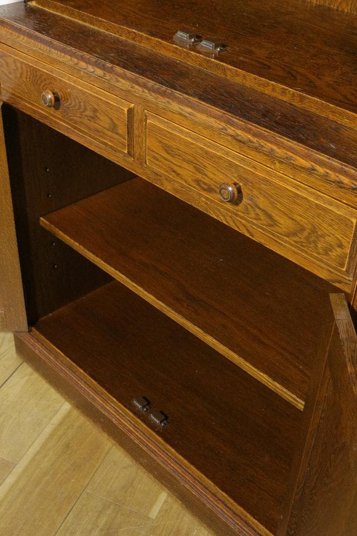 三越ブルージュ★食器棚★ステンドグラス★木製家具