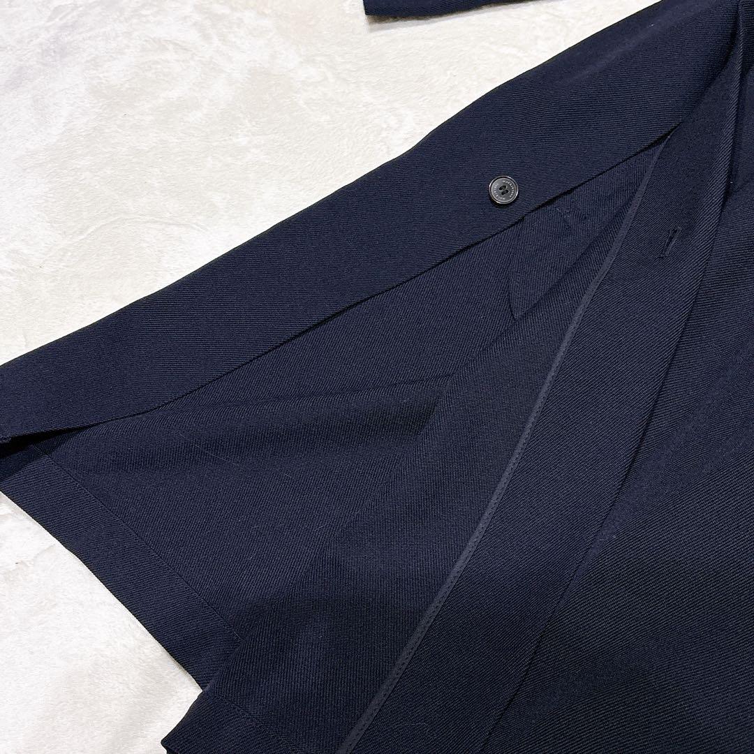 未使用✨　マッキントッシュ　ステンカラーコート　ウール　100% ネイビー