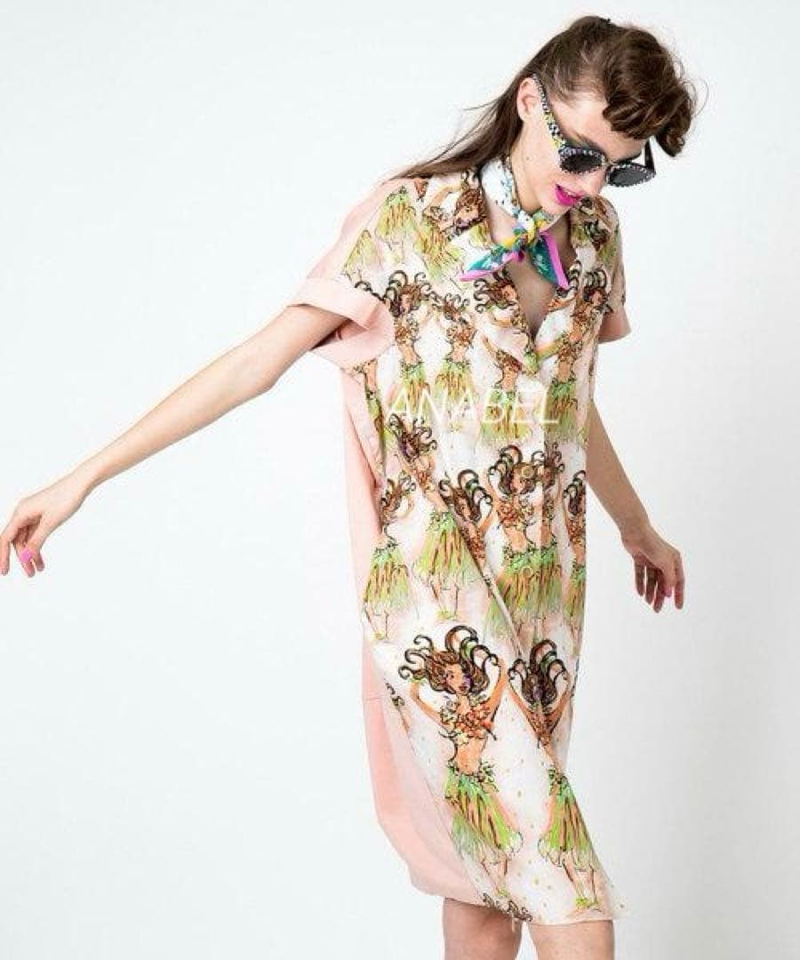 ツモリチサト TSUMORI CHISATO アロハガールドッキング ワンピース