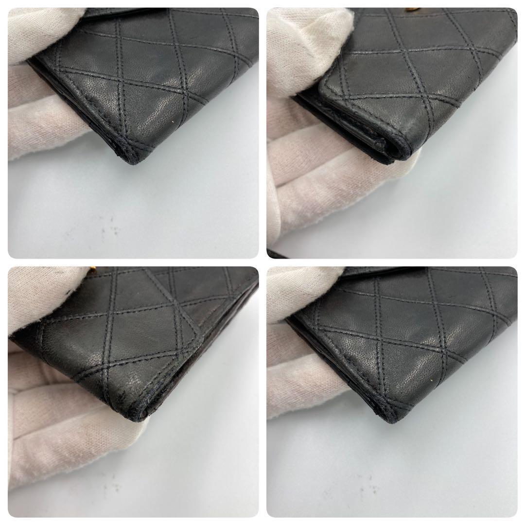 ！美品！　CHANEL シャネル　折り財布　レザー　ココマーク