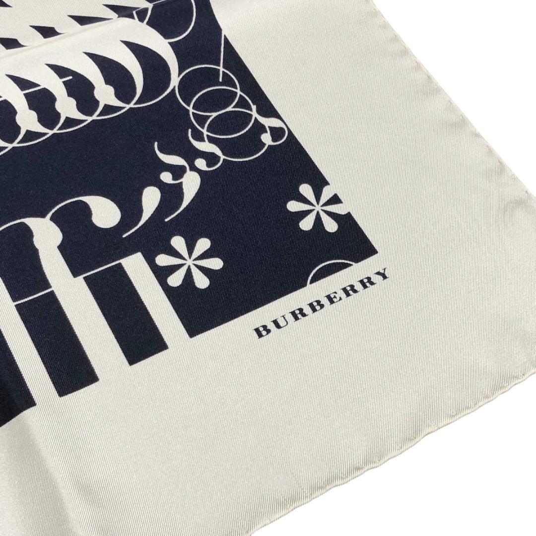 ド*️様 未使用 BURBERRY 大判 スカーフ ショール 総柄 シルク イタ