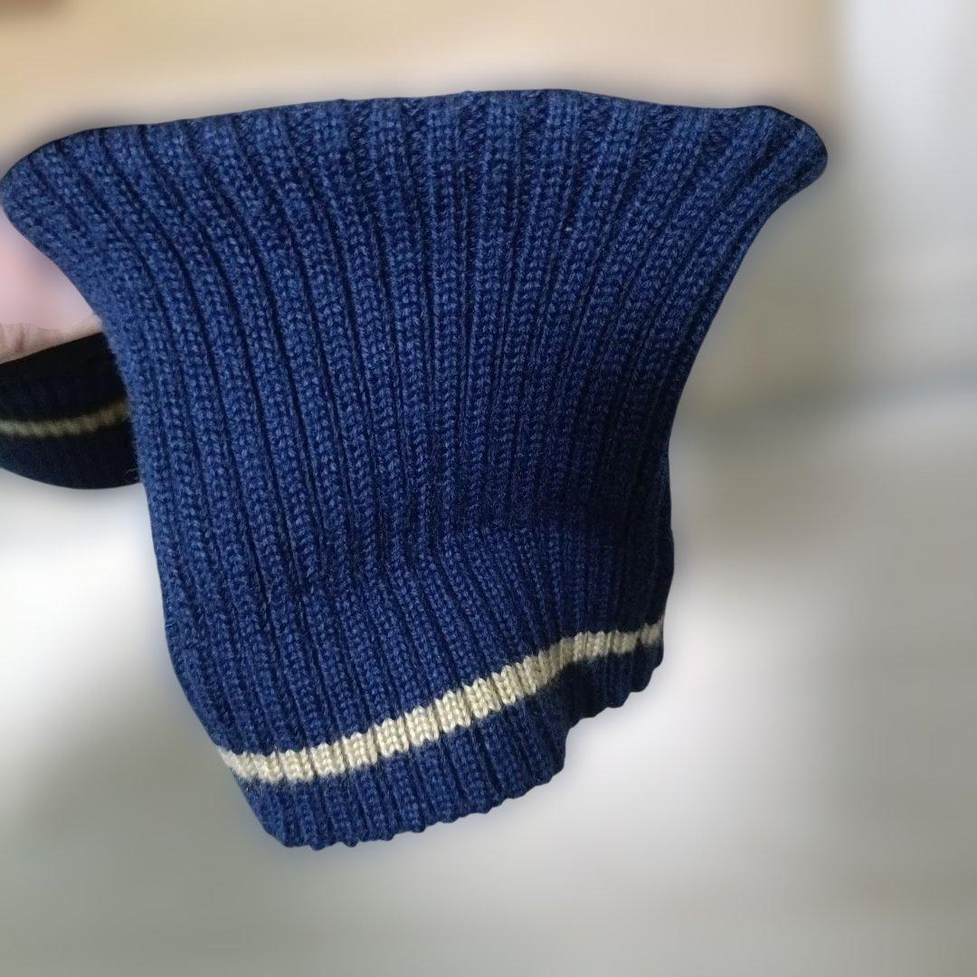 HIGH STANDARD スタジャン L ネイビー/ベージュ