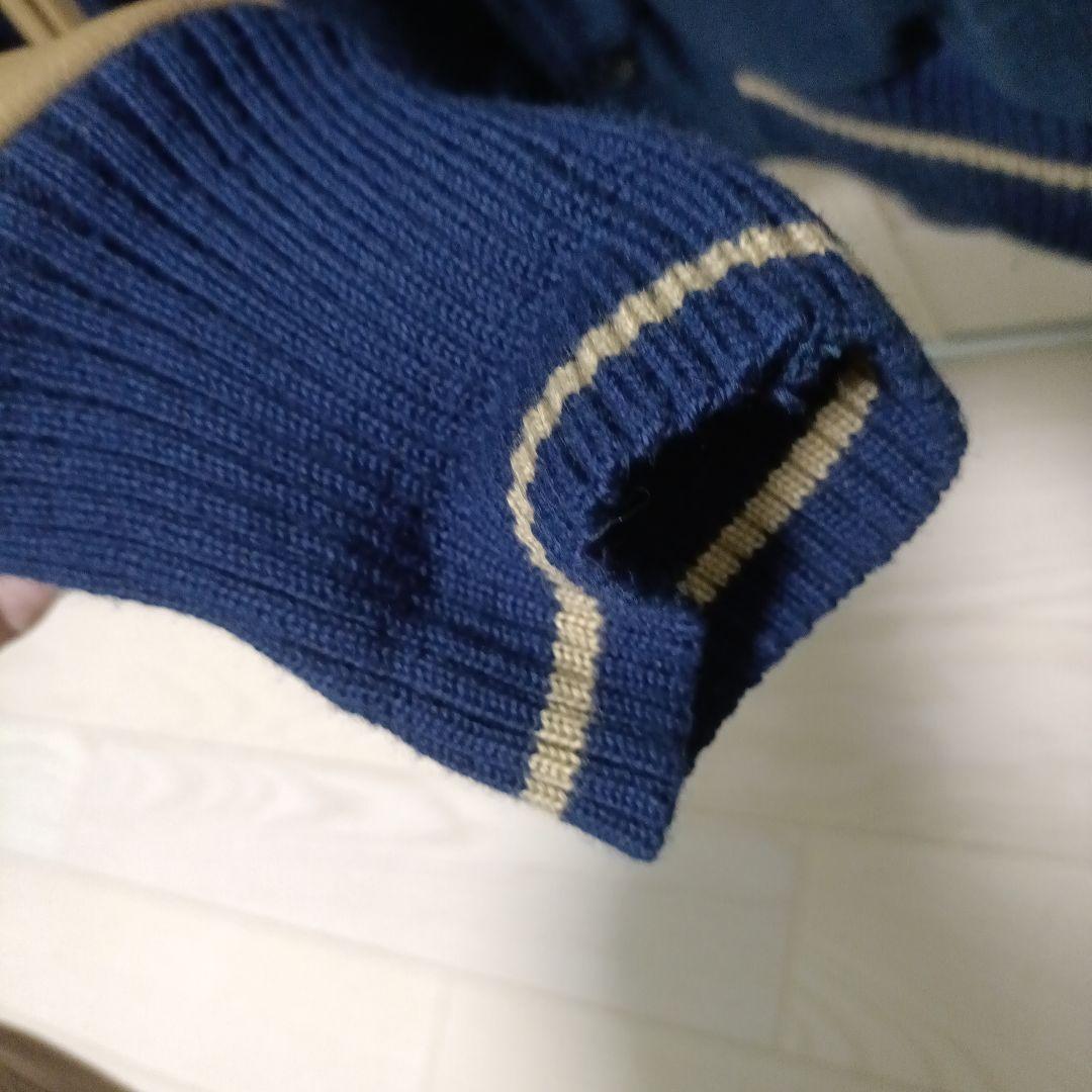 HIGH STANDARD スタジャン L ネイビー/ベージュ