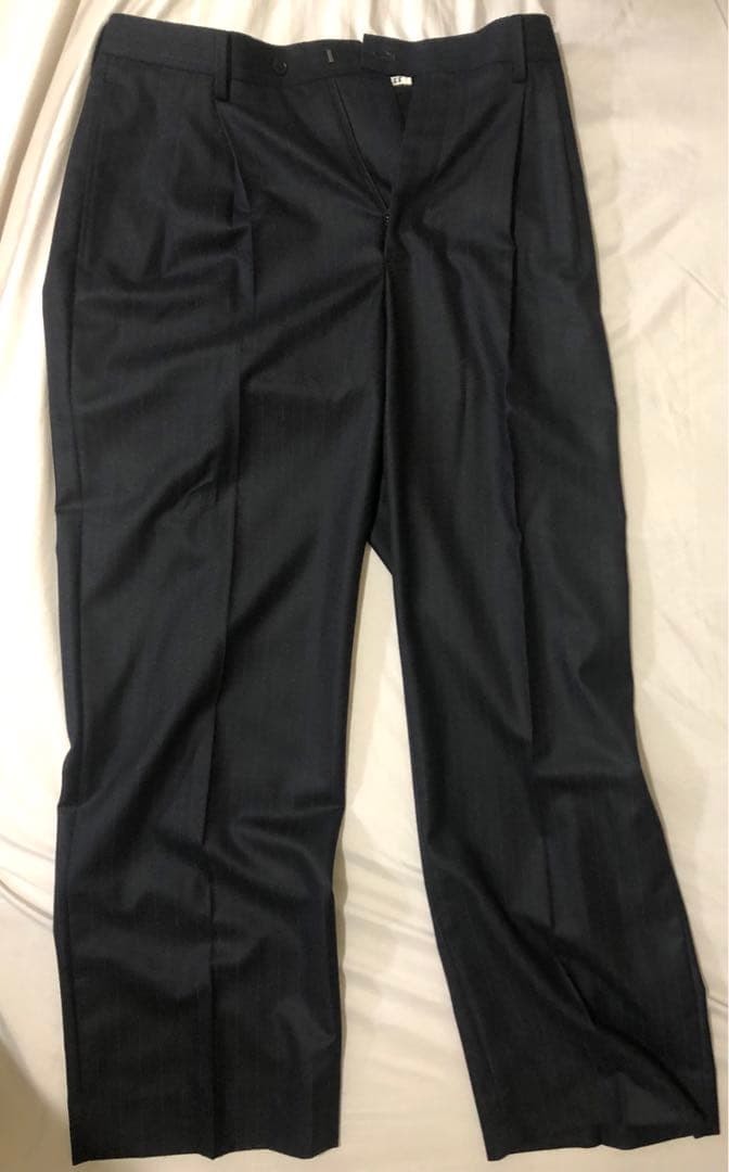 【AURALEE】WOOLFULLINGFLANNEL STRIPESLACKS