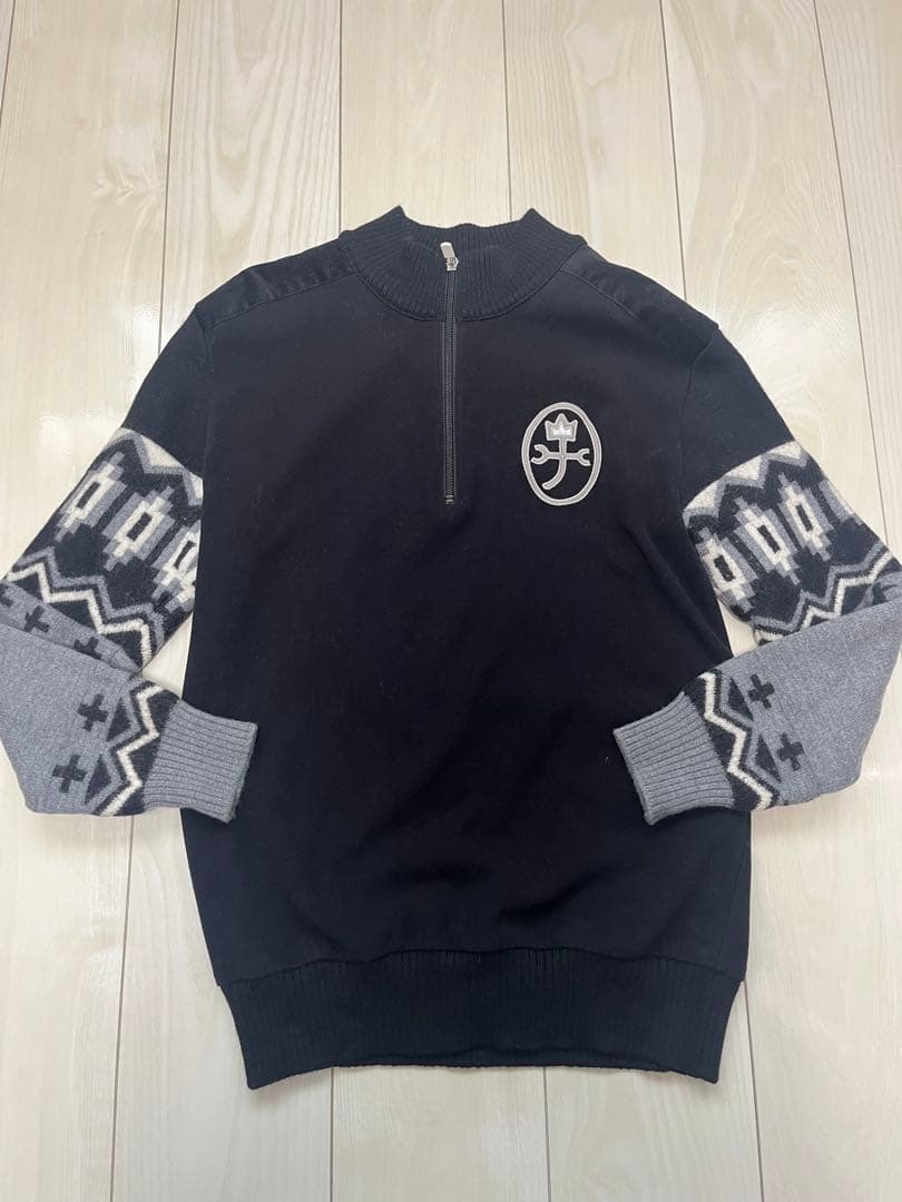 カステルバジャックスポーツ ハイネックニット ゴルフ セーター ハーフ