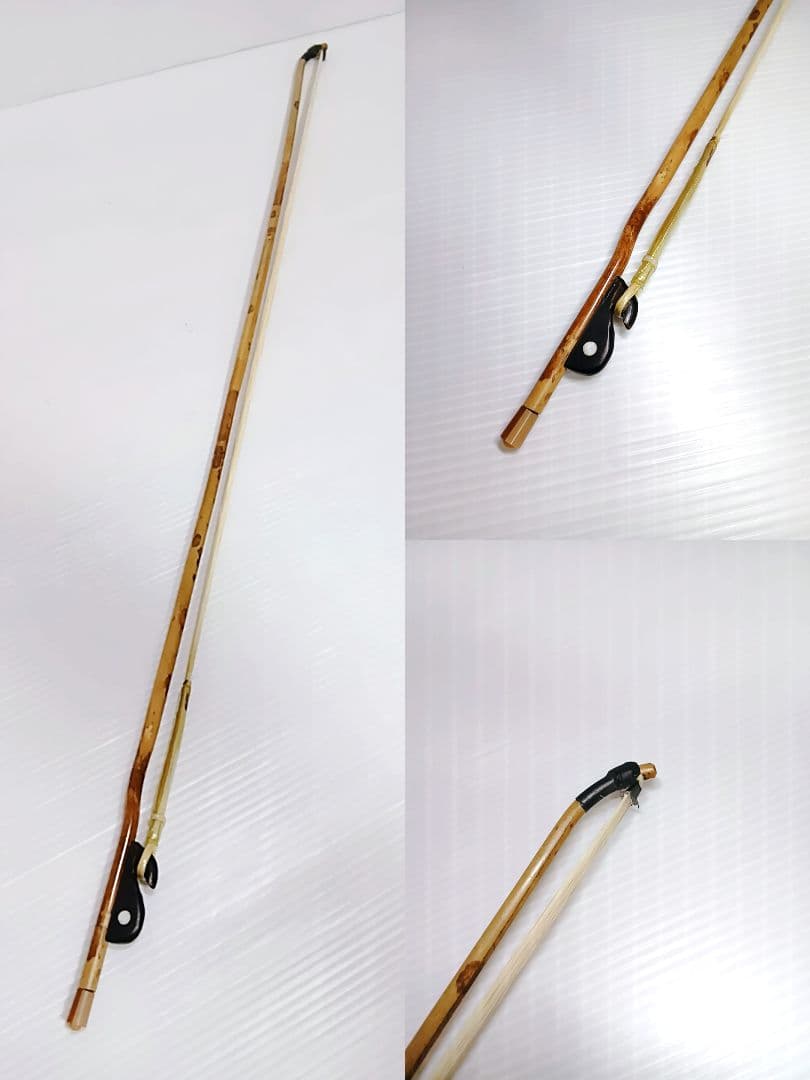 良品　北京二胡　中国　伝統楽器　弦楽器　民族楽器　天然皮　蛇　パイソン　ケース付