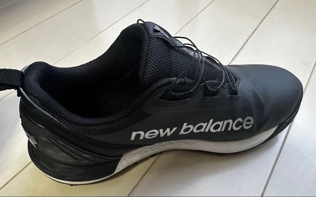 new balance ゴルフシューズ スパイクレス 23.5cm BOA 黒