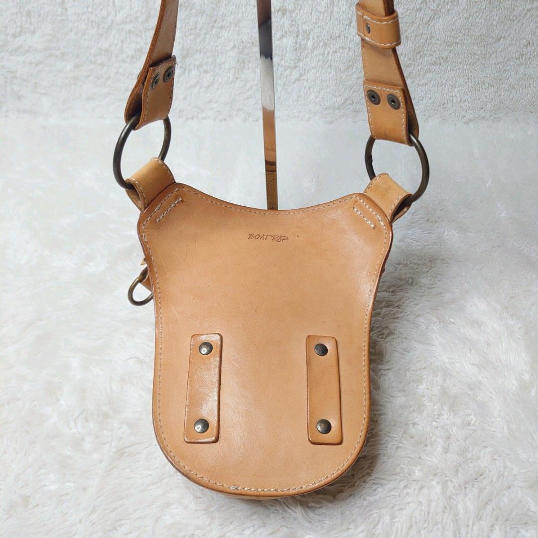 ボートラップ BOATRAP ボディバッグ ヒップバッグ キャメル 本革