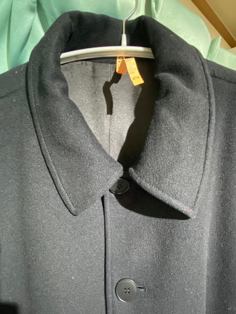 クリーニング済★フランス製⭐︎アニエスベー ウールコート ブラック　2 希少