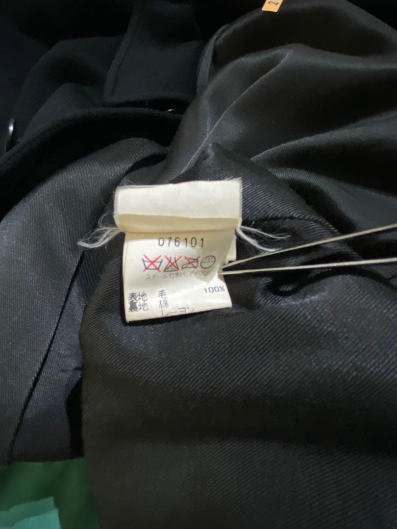 クリーニング済★フランス製⭐︎アニエスベー ウールコート ブラック　2 希少