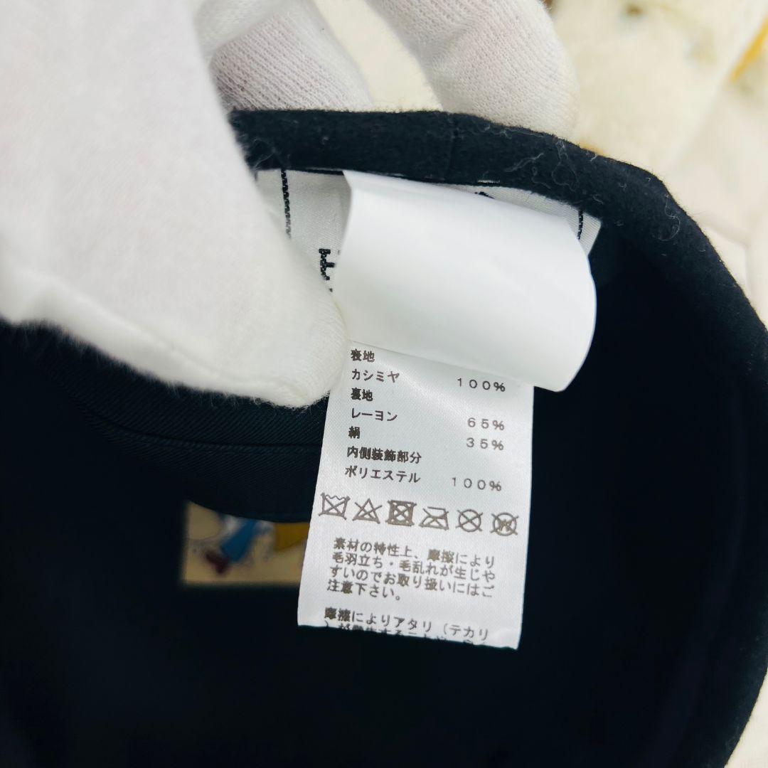 HERMES エルメス サントノーレ ベレー帽 ブラック カシミア