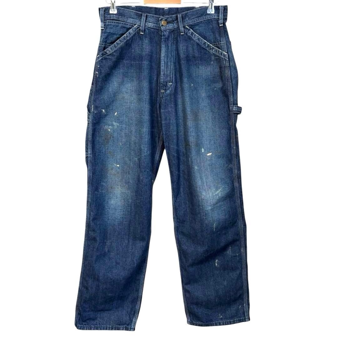 Lee デニムペインターパンツ ルーズワイドジーンズ ペイント ペンキ 1