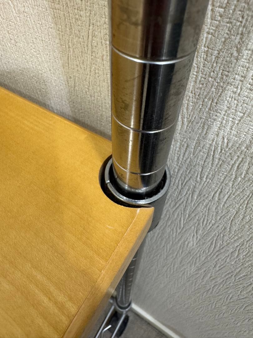 【お値下げ可】Erecta スチール製シェルフ キャスター付きパソコンデスク