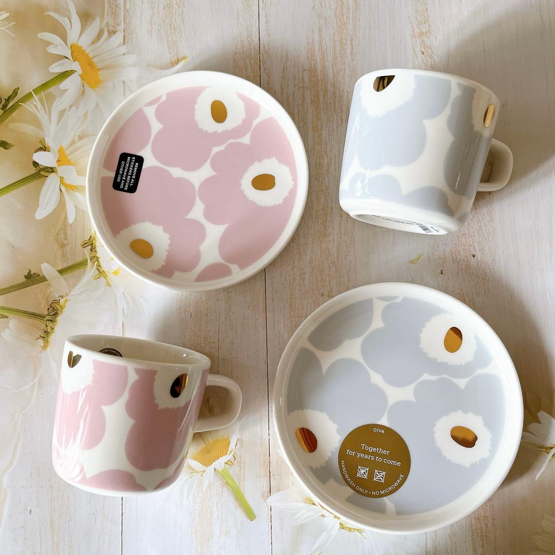 ♡byR 限定 マリメッコ ピンクゴールド マグカップ プレート アイシー