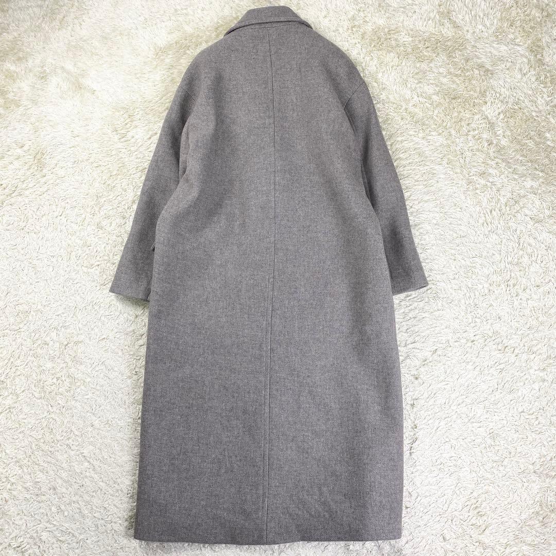 極美品 ザラ MANTECO チェスターコート ダブルブレスト S グレージュ