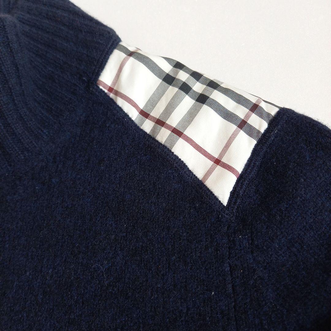 土日限定セール☆バーバリーブラックレーベル☆カシミア混 ニットノバ