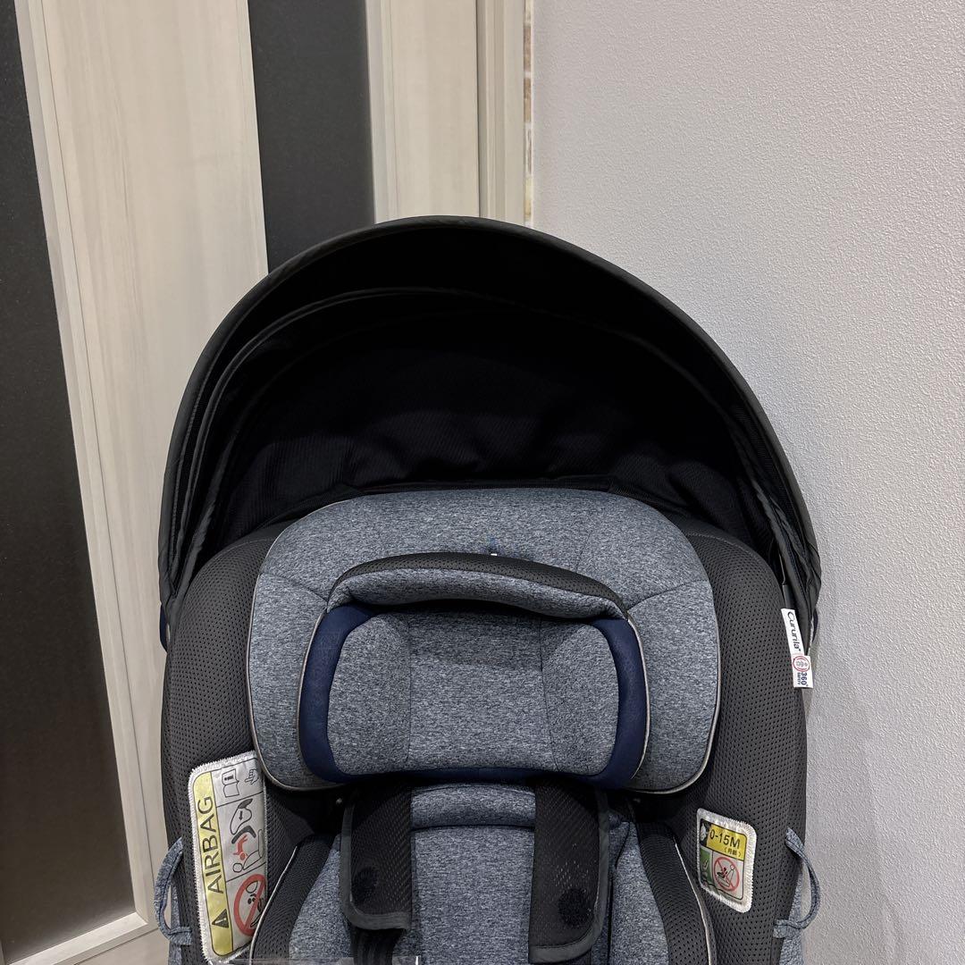 Aprica クルリラプラス　360° セーフティ　チャイルドシート ネイビー